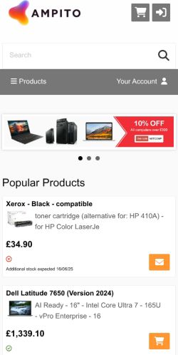 Mobile page screenshot