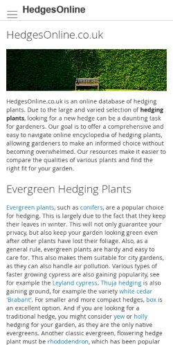 Mobile page screenshot