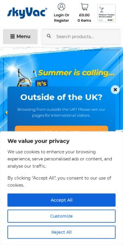 Mobile page screenshot