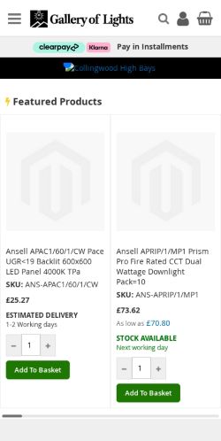 Mobile page screenshot