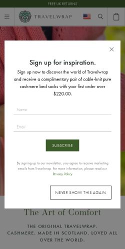 Mobile page screenshot