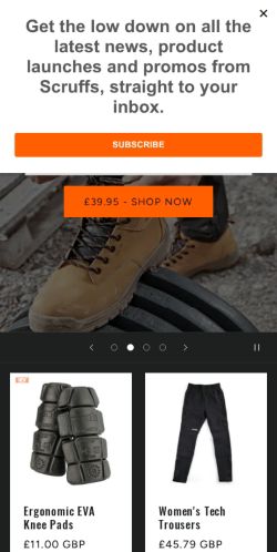 Mobile page screenshot