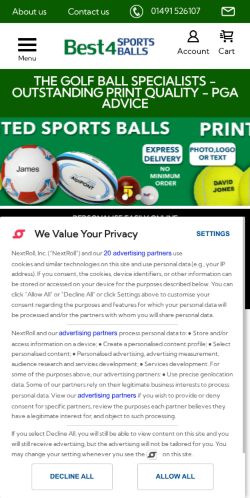 Mobile page screenshot