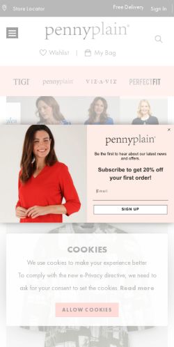 Mobile page screenshot