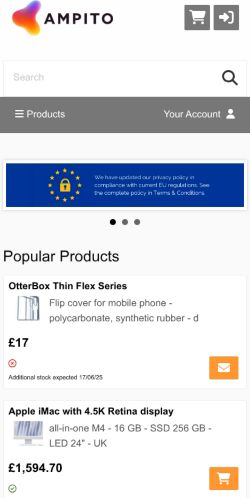 Mobile page screenshot