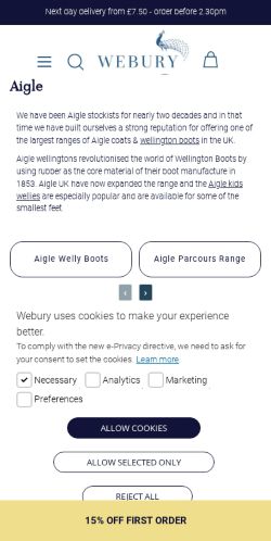 Mobile page screenshot