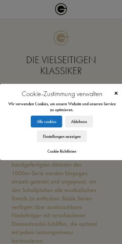 Mobile page screenshot