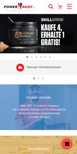 Mobile page screenshot