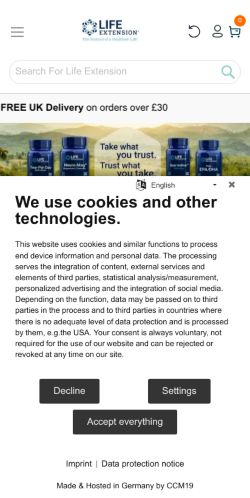 Mobile page screenshot