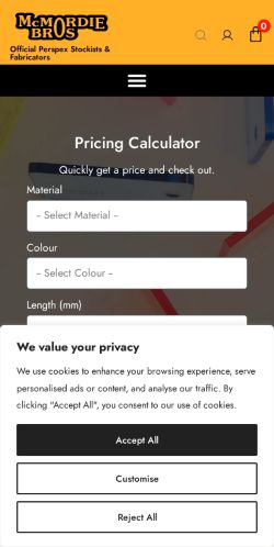 Mobile page screenshot