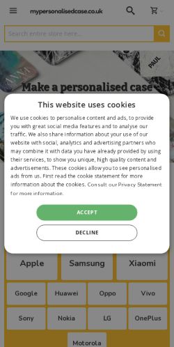 Mobile page screenshot