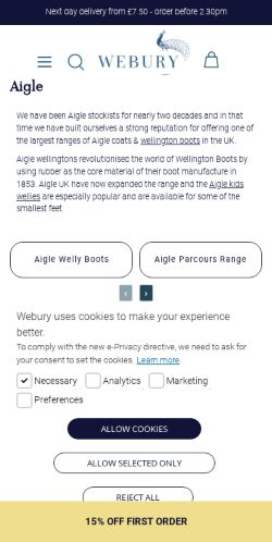 Mobile page screenshot