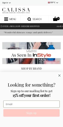 Mobile page screenshot