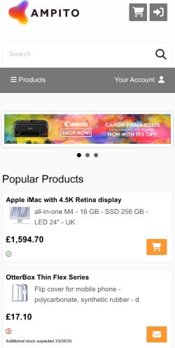 Mobile page screenshot