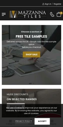 Mobile page screenshot