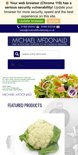 Mobile page screenshot