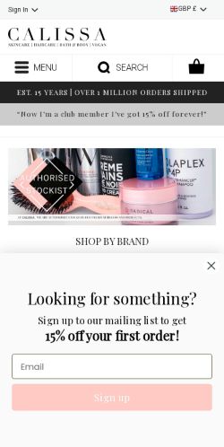 Mobile page screenshot