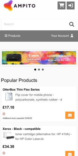 Mobile page screenshot
