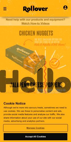 Mobile page screenshot