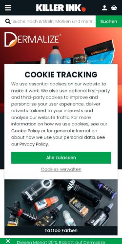Mobile page screenshot