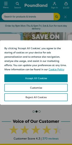 Mobile page screenshot