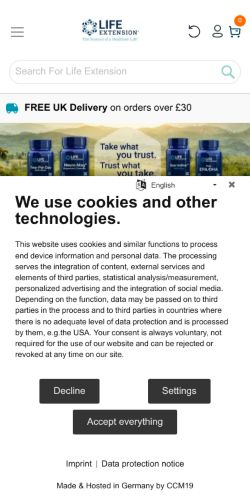 Mobile page screenshot