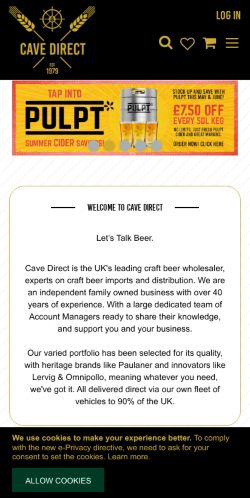 Mobile page screenshot