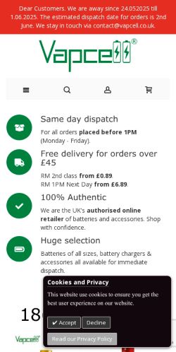 Mobile page screenshot