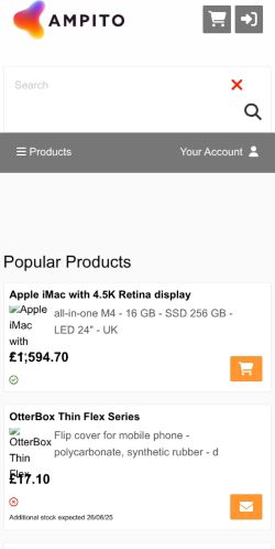 Mobile page screenshot