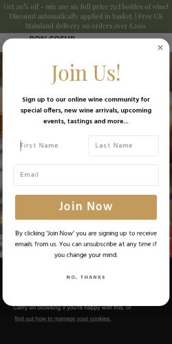 Mobile page screenshot