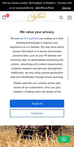 Mobile page screenshot