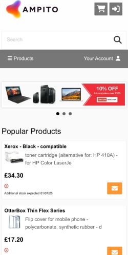 Mobile page screenshot