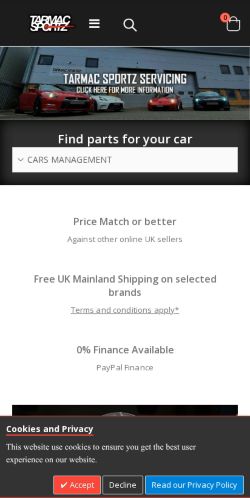 Mobile page screenshot