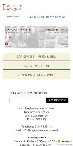 Mobile page screenshot