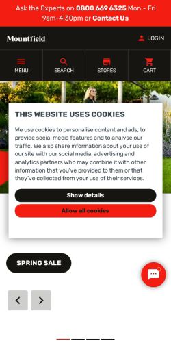 Mobile page screenshot