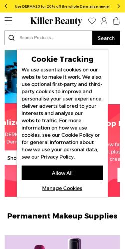 Mobile page screenshot