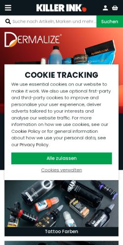 Mobile page screenshot