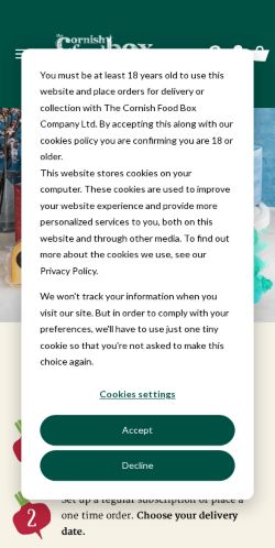 Mobile page screenshot