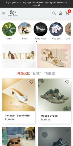 Mobile page screenshot