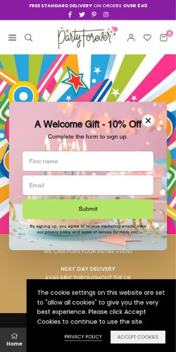 Mobile page screenshot