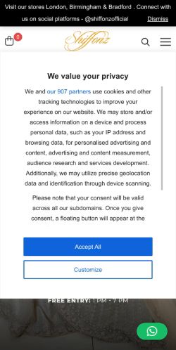 Mobile page screenshot