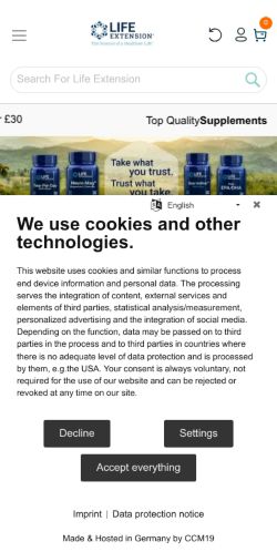 Mobile page screenshot