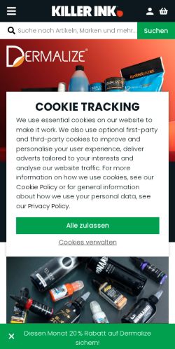 Mobile page screenshot