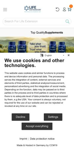 Mobile page screenshot