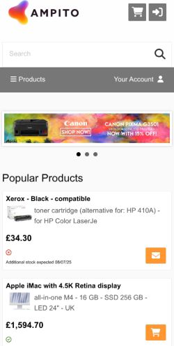 Mobile page screenshot