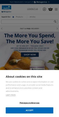 Mobile page screenshot