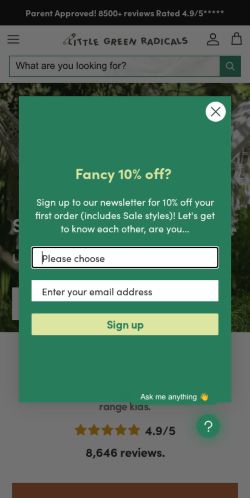 Mobile page screenshot