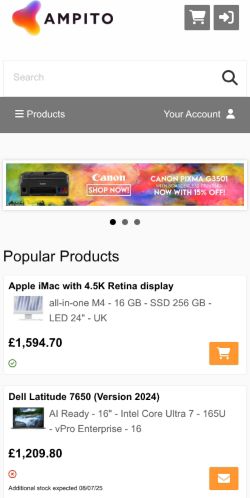 Mobile page screenshot