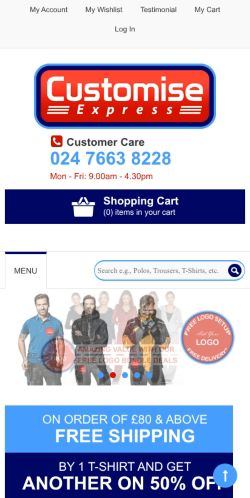 Mobile page screenshot