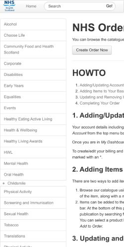 Mobile page screenshot